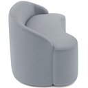 Ver imagem 7 de Sofá 4 Lugares Curvo Sala de Estar Living Lótus D02 Veludo Cinza 230 cm C-317 - Lyam Decor