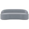 Sofá 4 Lugares Curvo Sala de Estar Living Lótus D02 Veludo Cinza 230 cm C-317 - Lyam Decor - 3
