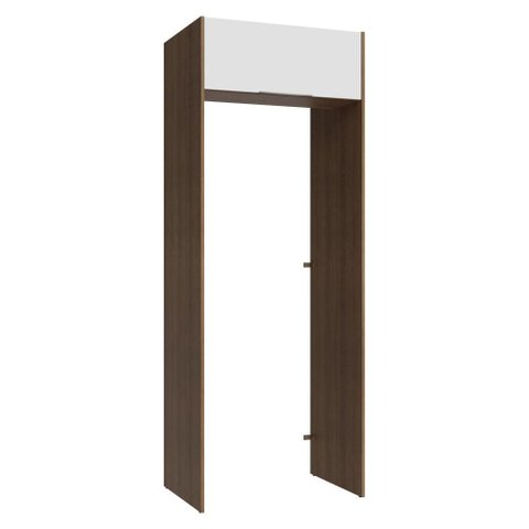 Porta-geladeira 83 Cm 1 Porta Basculante Rustic/branco Stella Madesa