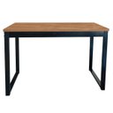 Ver imagem 2 de Aparador Estilo Industrial 100x38cm Tampo 30mm Nogal/preto Realme