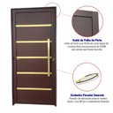 Ver imagem 3 de Porta de Aluminio Lambril 210x90cm com Puxador Super Premium Brimak Abertura Esquerda