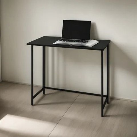 Mesa Dobravel Star Multiuso Escrivaninha Aparador Preta Montadastarrose