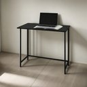 Ver imagem 1 de Mesa Dobravel Star Multiuso Escrivaninha Aparador Preta Montadastarrose