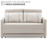 Sofá Cama Casal 2 Lugares Herval Aurora Linho Premium 146x194x75cm - 4