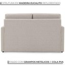 Ver imagem 7 de Sofá Cama Casal 2 Lugares Herval Aurora Linho Premium 146x194x75cm