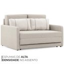 Ver imagem 5 de Sofá Cama Casal 2 Lugares Herval Aurora Linho Premium 146x194x75cm
