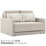 Sofá Cama Casal 2 Lugares Herval Aurora Linho Premium 146x194x75cm - 5