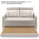 Ver imagem 6 de Sofá Cama Casal 2 Lugares Herval Aurora Linho Premium 146x194x75cm