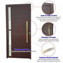 Ver imagem 3 de Porta de Aluminio Lambril 210x90cm com Puxador Super Visione Brimak Abertura Direita