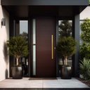Ver imagem 1 de Porta de Aluminio Lambril 210x90cm com Puxador Super Visione Brimak Abertura Direita