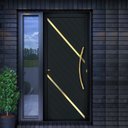 Ver imagem 1 de Porta de Aluminio Pivotante Lambril 210x100cm com Puxador Super Duna Brimak Abertura Esquerda