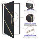 Ver imagem 3 de Porta de Aluminio Pivotante Lambril 210x100cm com Puxador Super Duna Brimak Abertura Esquerda