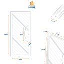 Ver imagem 7 de Porta de Aluminio Pivotante Lambril 210x100cm com Puxador Super Duna Brimak Abertura Esquerda