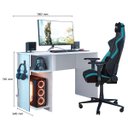 Ver imagem 3 de Mesa de Escritório YorK Q01 - Doce Sonho Móveis MESA DE ESCRITORIO MESA GAMER Branco
