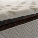 Ver imagem 7 de Conjunto Cama Box Solteirão c/ Molas Ensacadas New York Marrom 96x203x73