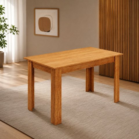 Mesa de Jantar Retangular 6 Lugares Kyara Mel