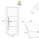 Ver imagem 7 de Porta de Aluminio Pivotante Lambril 210x100cm com Puxador Super Evolution Brimak Abertura Direita