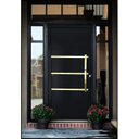 Ver imagem 1 de Porta de Aluminio Pivotante Lambril 210x100cm com Puxador Super Evolution Brimak Abertura Direita