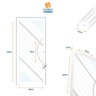 Porta de Aluminio Pivotante Lambril 210x100cm com Puxador Super Oasis Brimak - 7