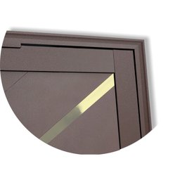 Porta de Aluminio Pivotante Lambril 210x100cm com Puxador Super Oasis Brimak - 6