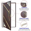 Ver imagem 3 de Porta de Aluminio Pivotante Lambril 210x100cm com Puxador Super Oasis Brimak