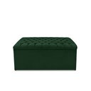 Ver imagem 3 de Kit Cabeceira e Calçadeira Baú Dunas Solteiro 90 Cm - Veludo Verde
