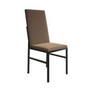 Ver imagem 3 de Kit Jantar Mônaco Premium Mesa 90cm com 4 Cadeiras Estofadas para Cozinha e Sala - Imbuia/marrom