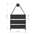Ver imagem 3 de Placa Decorativa Fundo Preto Não Repare a Bagunça com Corda Sisal - 40x25cm