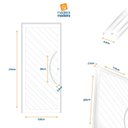 Ver imagem 7 de Porta de Aluminio Pivotante Lambril 210x120cm com Puxador Super Savana Brimak Abertura Direita Cobre/Marrom Corten Dourado