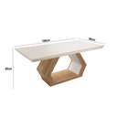Ver imagem 3 de Mesa Alvorada 180 Tp Mdf Vidro canto Reto 6 Cadeiras Rufato