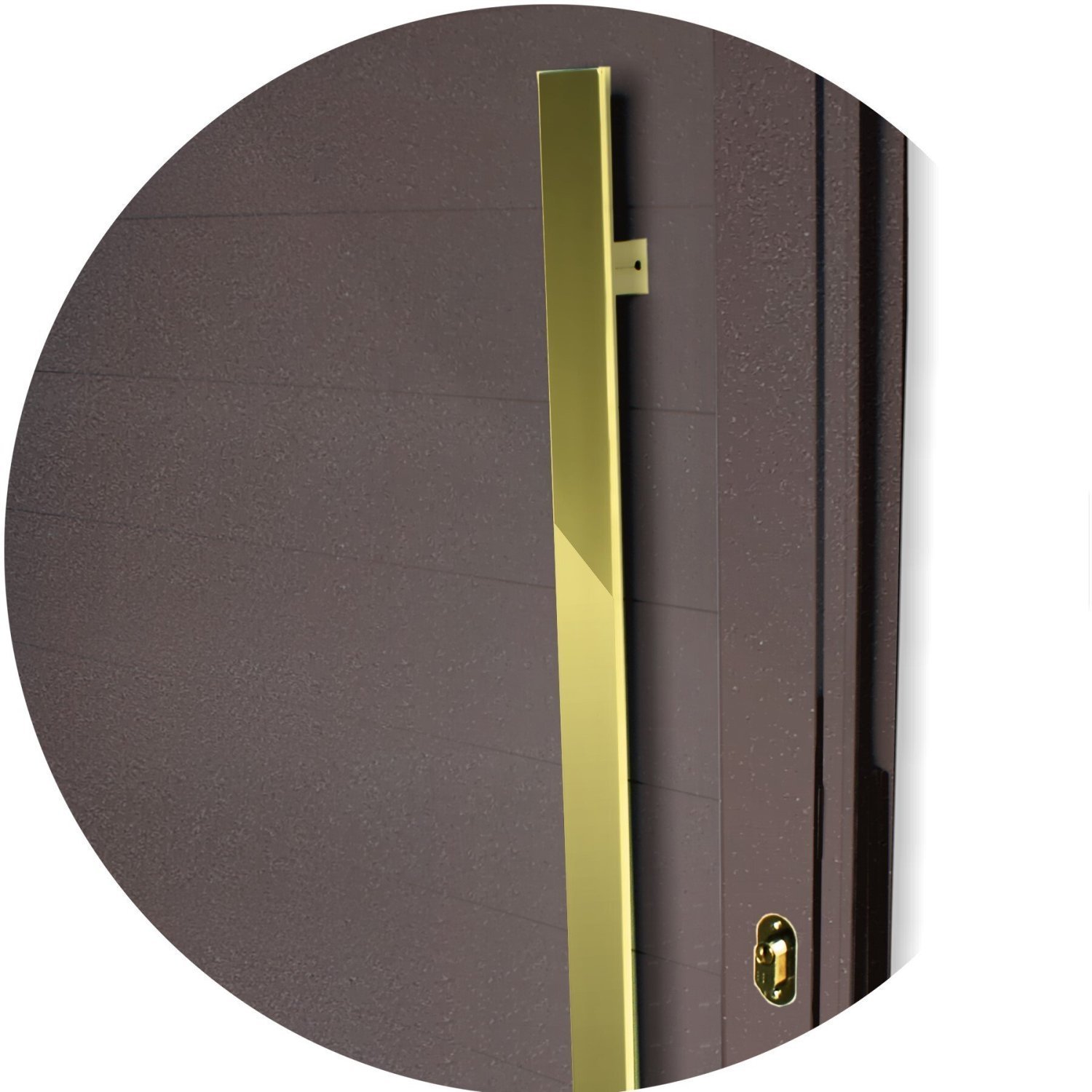 Porta de Aluminio Pivotante Lambril 210x120cm com Puxador Super Visione Brimak - 4