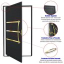 Ver imagem 3 de Porta de Aluminio Pivotante Lambril 210x120cm com Puxador Super Evolution Brimak Abertura Esquerda