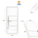 Ver imagem 7 de Porta de Aluminio Pivotante Lambril 210x120cm com Puxador Super Evolution Brimak Abertura Esquerda