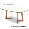 Mesa de Jantar Herval Ametista, Off White e Amêndoa - 4