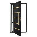 Ver imagem 3 de Porta de Aluminio Pivotante Lambril 210x100cm com Puxador Super Miraggio Brimak