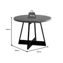 Ver imagem 6 de Mesa para Cozinha Átria 1594 Redonda Aço C/tampo Madeirado Redondo 100cm Nogal/freijo Rose -