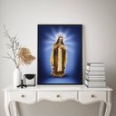 Ver imagem 1 de Quadro Decorativo Santa Efigênia 24x18cm - com Vidro:madeira Preta