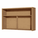 Ver imagem 3 de Armario Aereo 1pt Bascula com Relogio Condessa 120cm 100% Mdf - Carvalho - Nesher