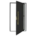 Ver imagem 3 de Porta de Aluminio Pivotante Lambril 210x100cm com Puxador Super Visione Brimak Abertura Esquerda