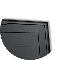 Porta de Aluminio Pivotante Lambril 210x100cm com Puxador Super Visione Brimak - 7