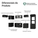 Ver imagem 4 de Armário de Cozinha Completa de Canto Suspenso 465 Cm Preto Nice Madesa 02 Preto