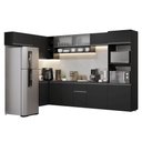 Ver imagem 2 de Armário de Cozinha Completa de Canto Suspenso 465 Cm Preto Nice Madesa 02 Preto