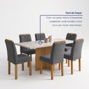 Ver mais imagens de Conjunto de Mesa 6 Lugares com 6 Cadeiras Carol em MDF Cinamomo Off White