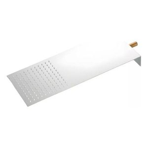 Chuveiro Ducha Luxo Retangular Aço Inoxidável Prata Cromado