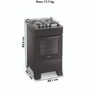 Ver imagem 6 de Fogão 4 Bocas Atlas Mônaco Top com Acendimento Automático e Forno 50l Preto Bivolt