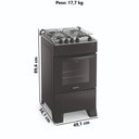 Ver imagem 6 de Fogão 4 Bocas Atlas Mônaco Top com Acendimento Automático e Forno 50l Preto Bivolt