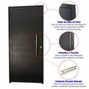 Ver imagem 2 de Porta de Aluminio Lambril 210x80cm com Puxador Super Abertura Direita