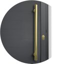 Ver imagem 5 de Porta de Aluminio Lambril 210x80cm com Puxador Super Abertura Direita