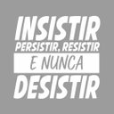 Ver imagem 1 de Adesivo Parede Motivacional Insistir Persistir Resistir 94x90cm Branco