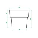 Ver imagem 2 de Vaso Planta Extra Grande 100x110 Ibiza Polietileno - AREIA 001
